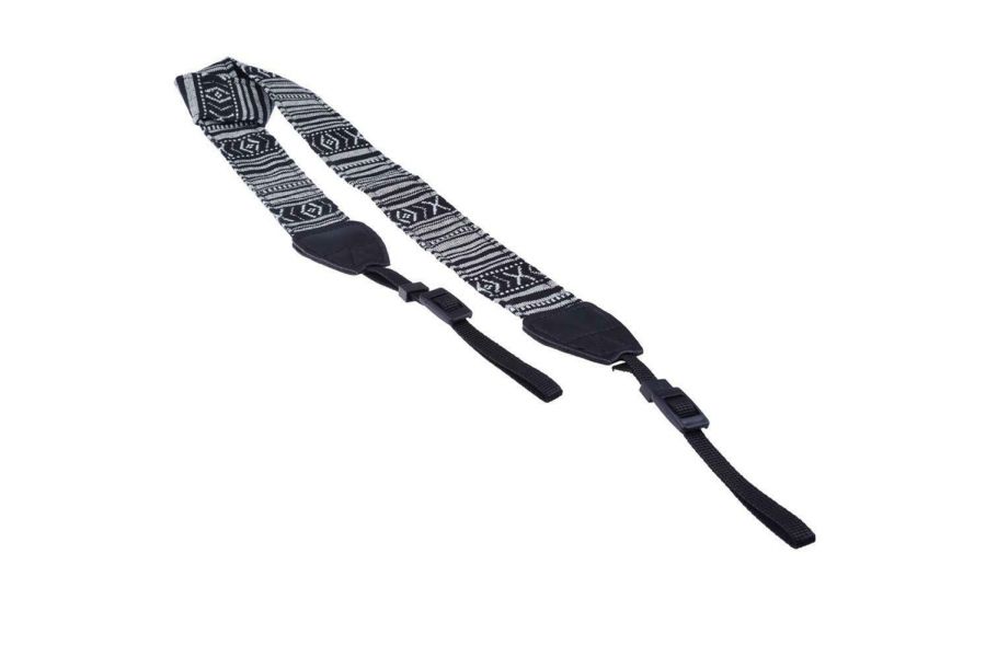 Ремень для фотокамеры винтажный серый